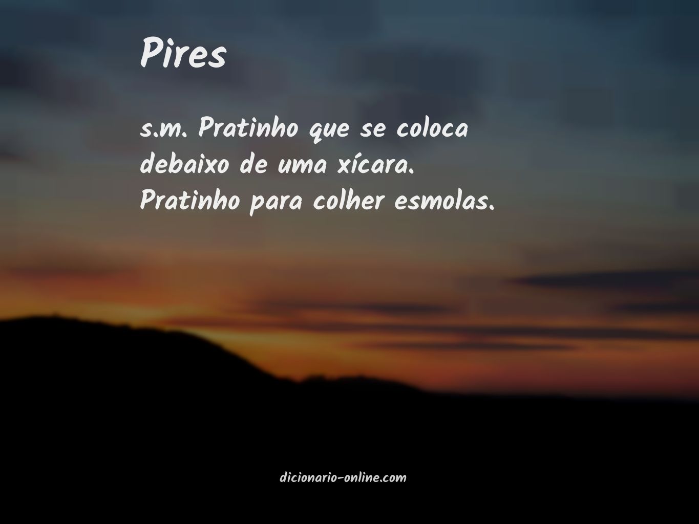 Significado de pires