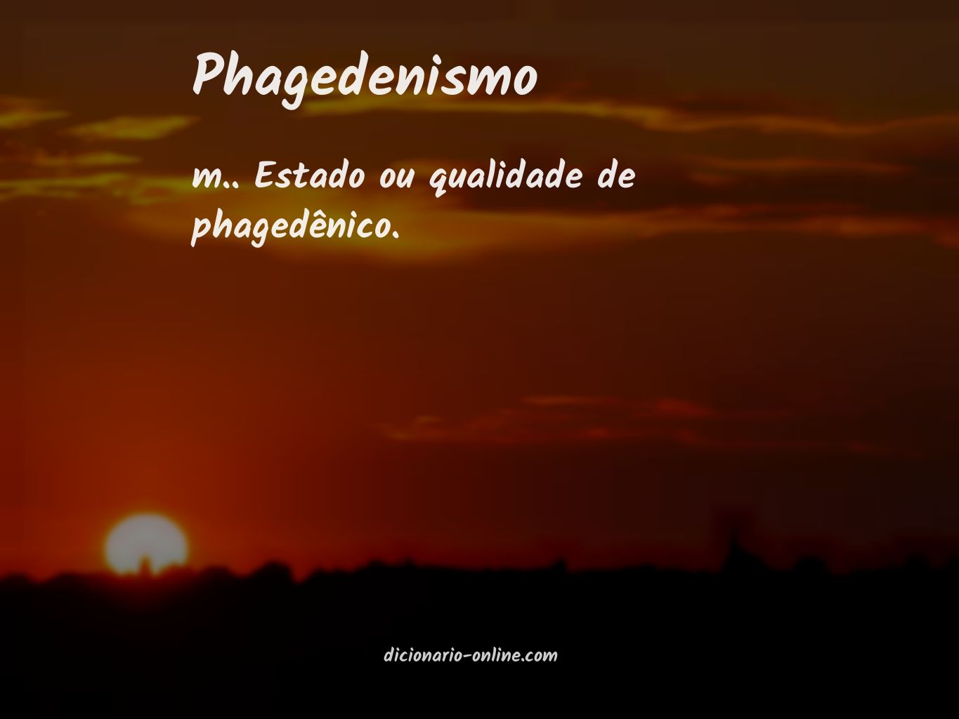 Significado de phagedenismo