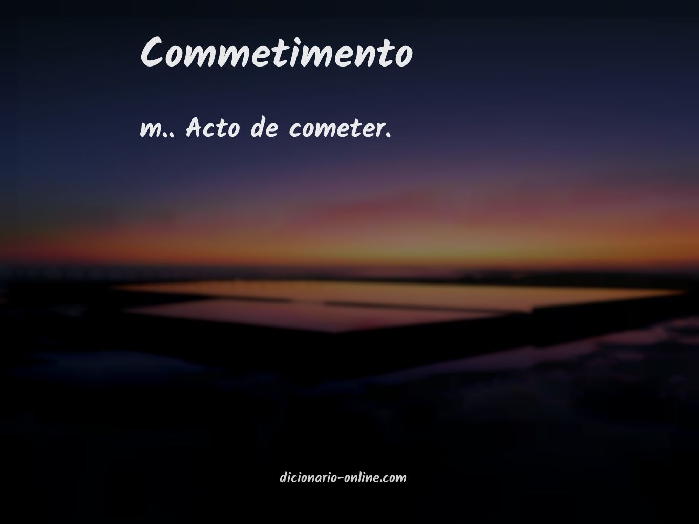 Significado de commetimento