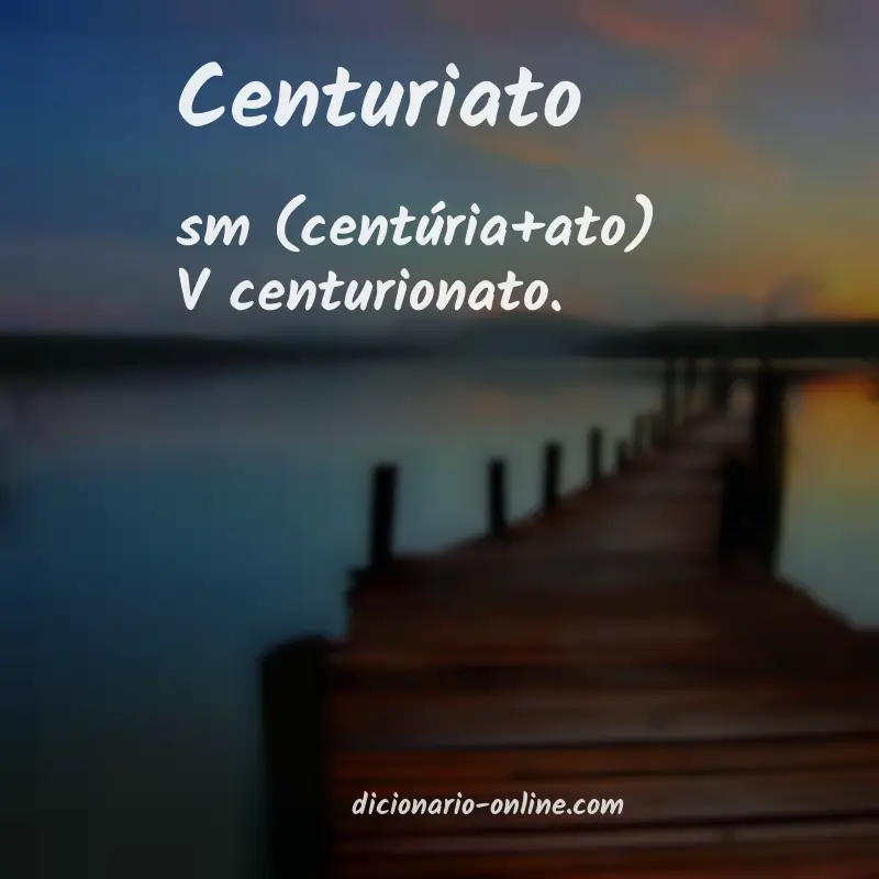 Significado de centuriato