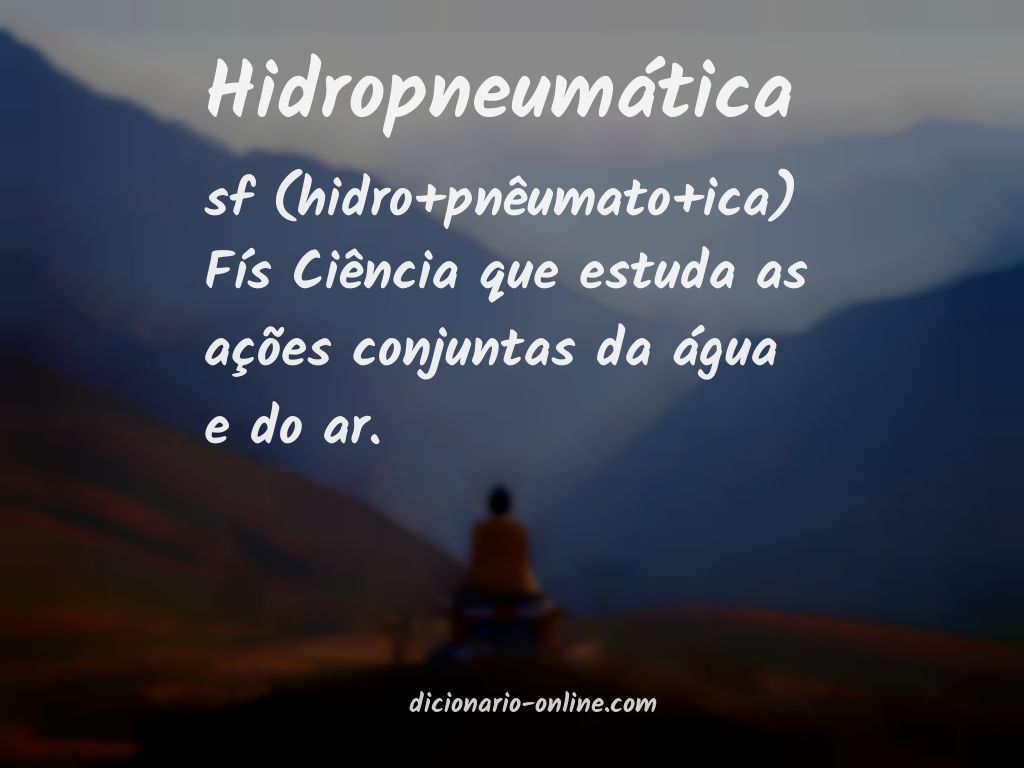 Significado de hidropneumática