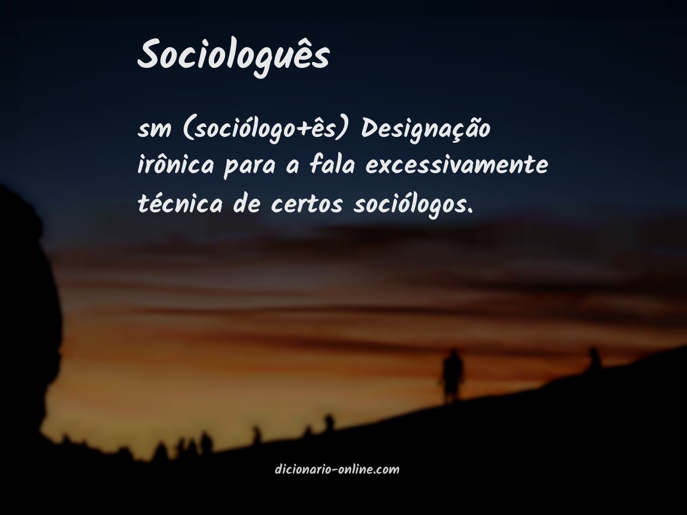 Significado de sociologuês