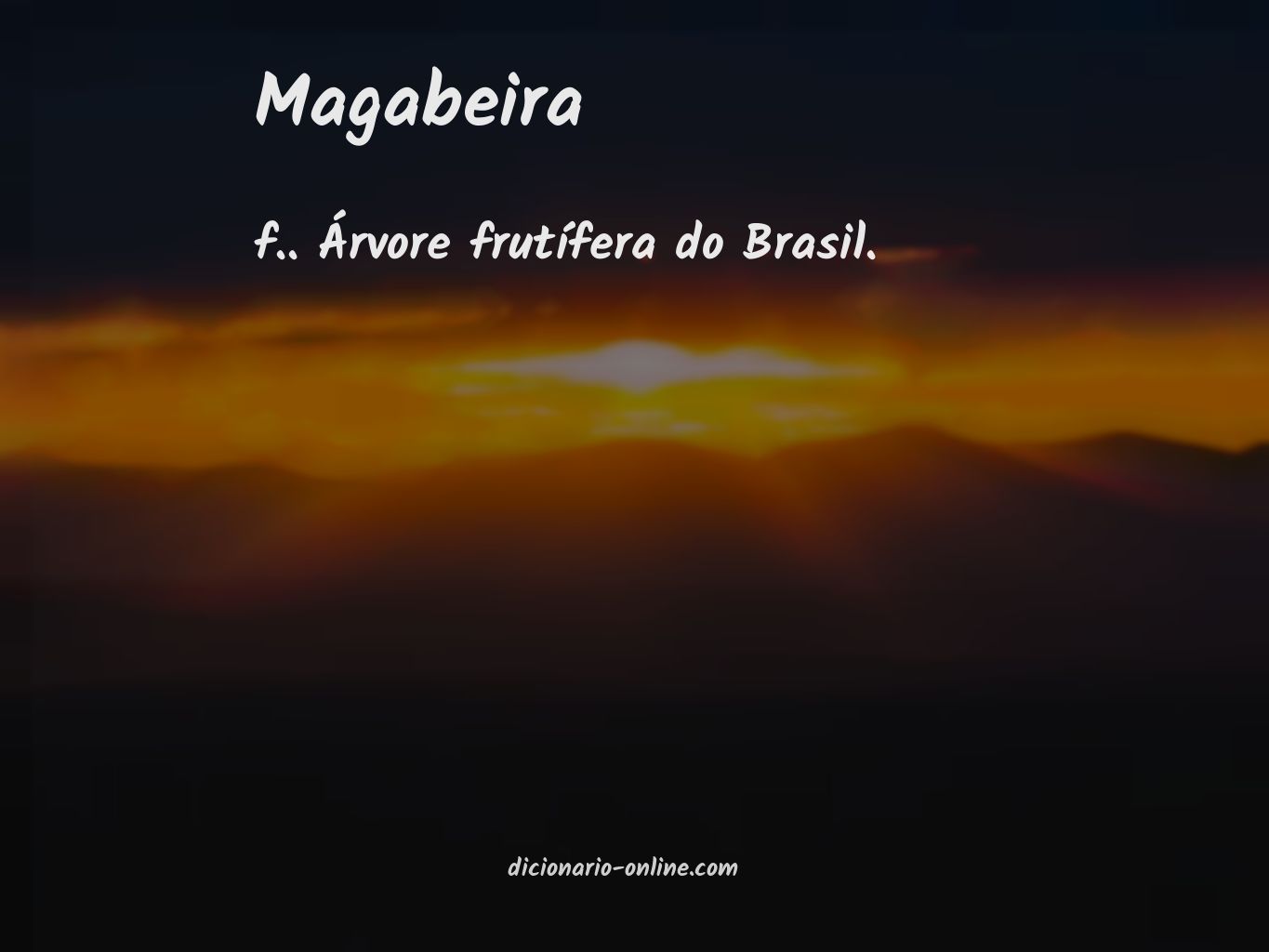 Significado de magabeira