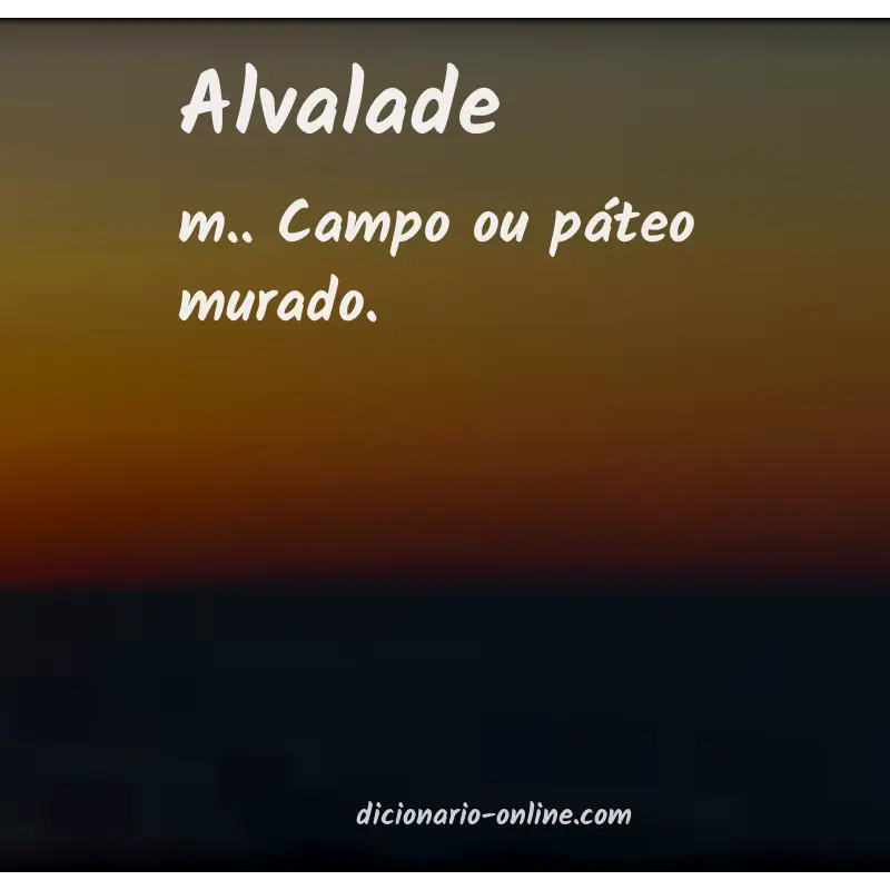 Significado de alvalade