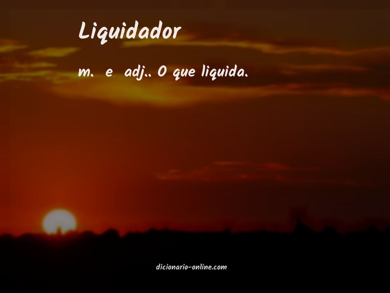 Significado de liquidador