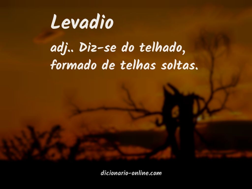 Significado de levadio