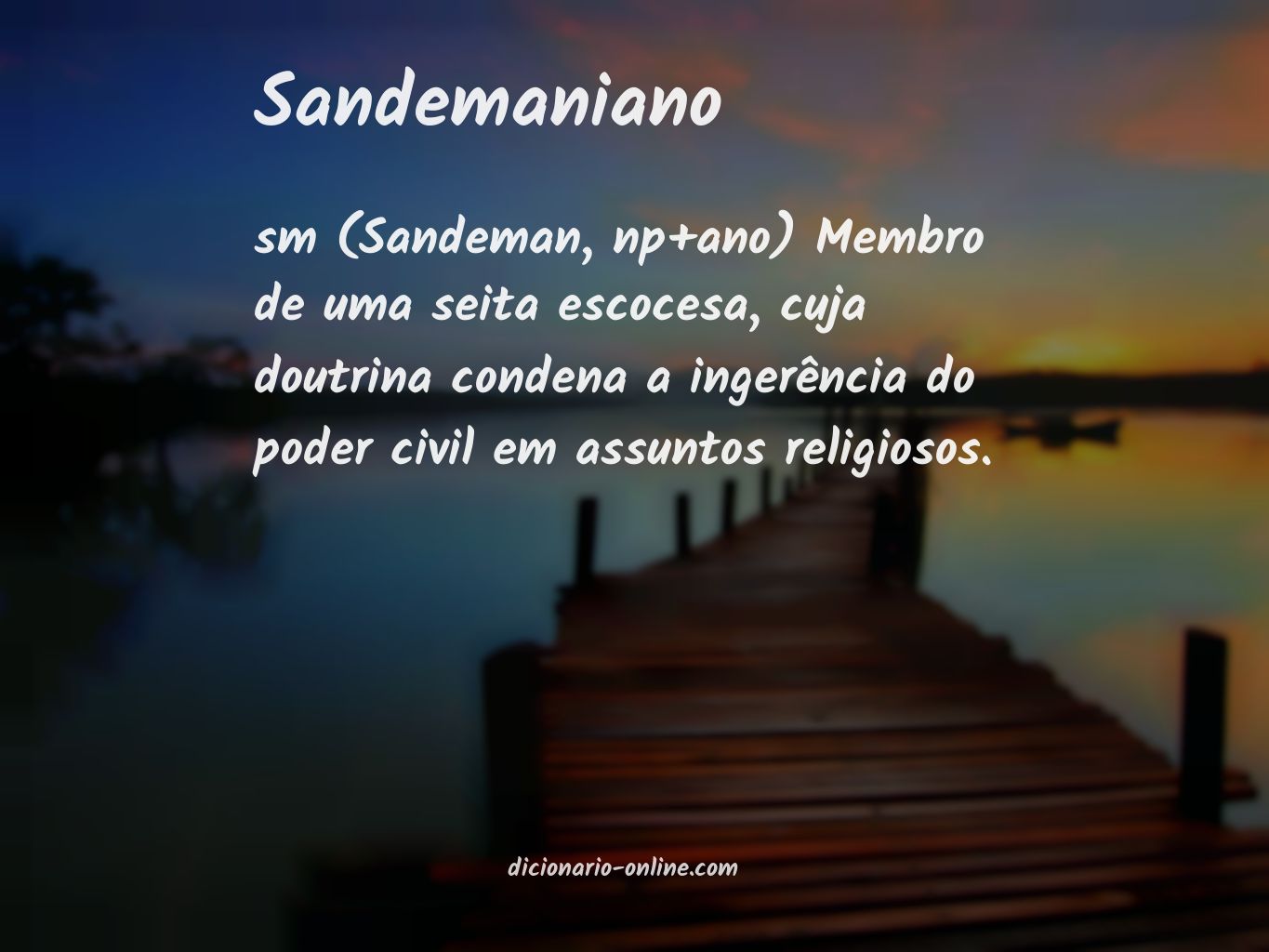 Significado de sandemaniano