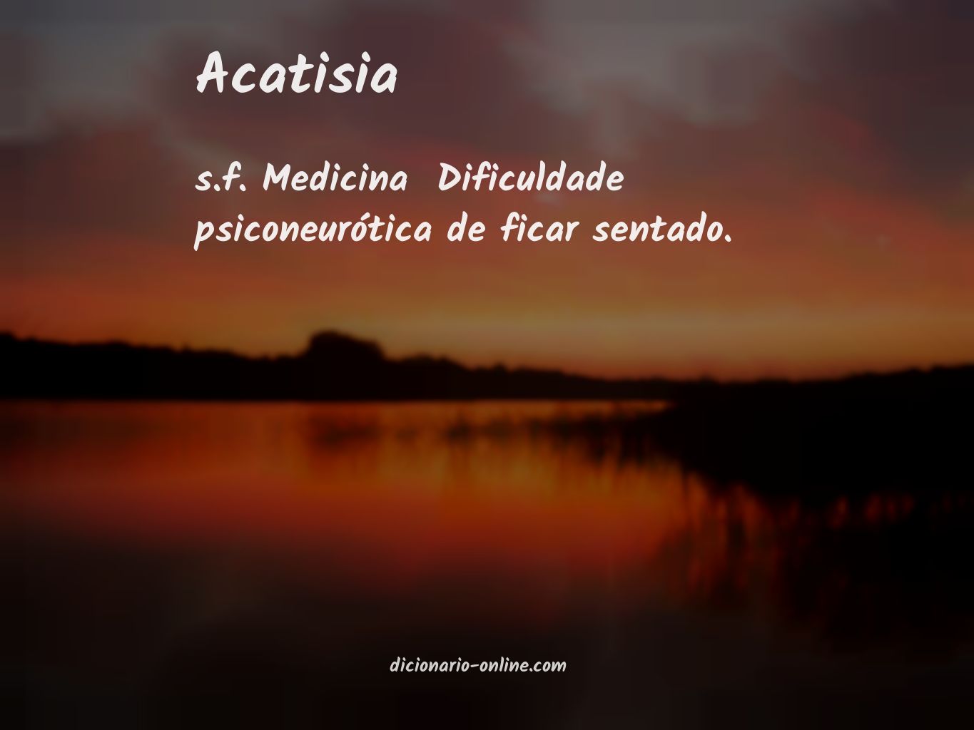 Significado de acatisia