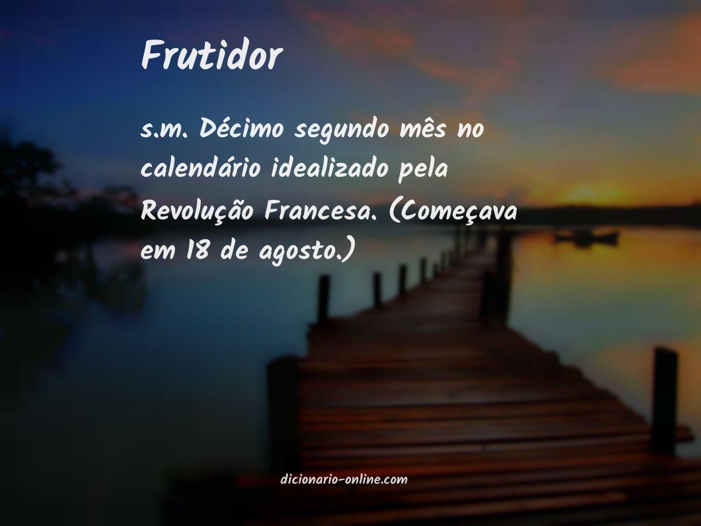 Significado de frutidor