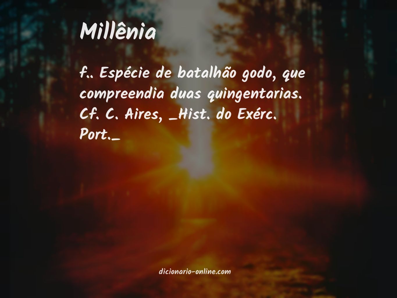 Significado de millênia