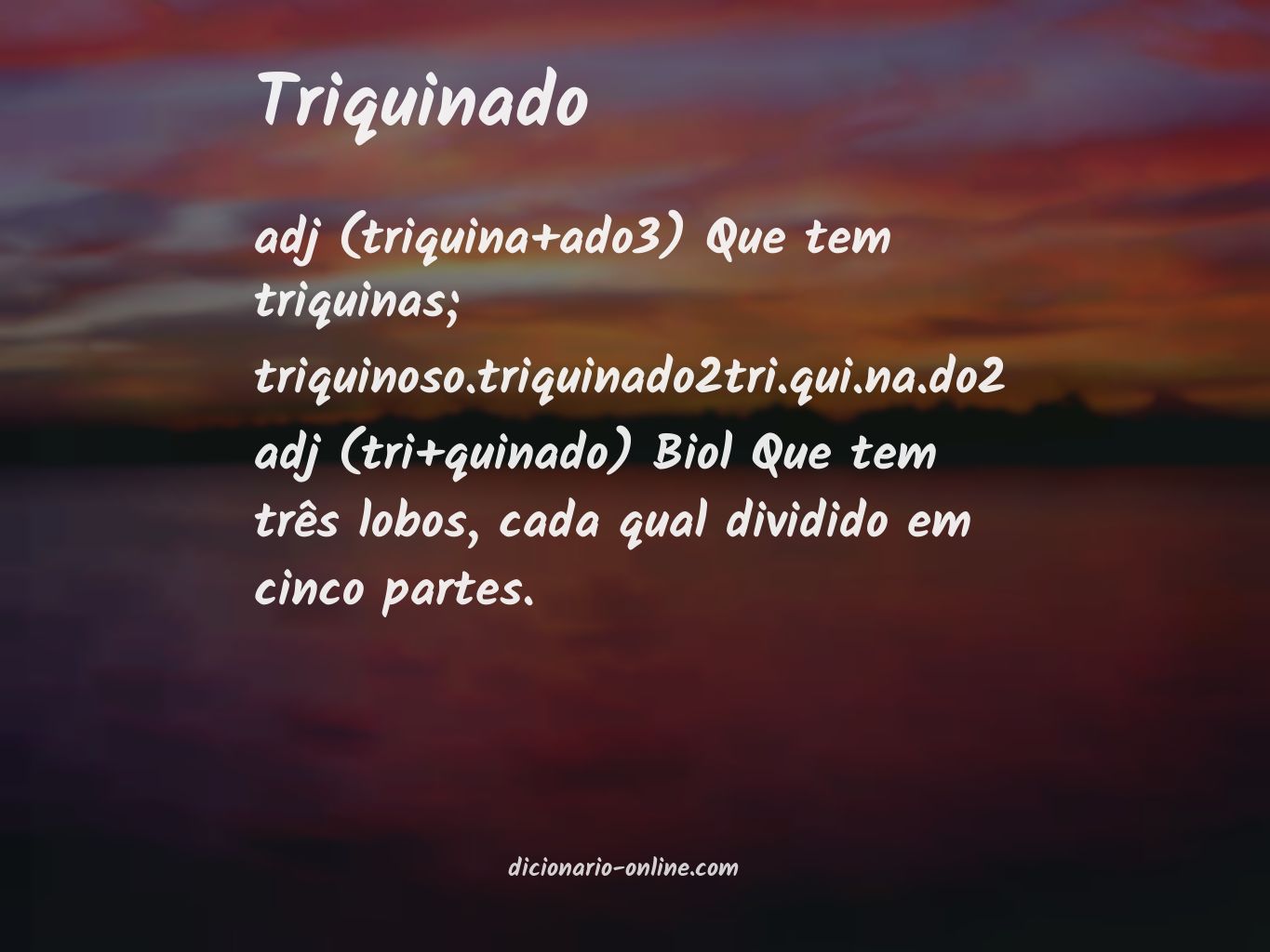 Significado de triquinado