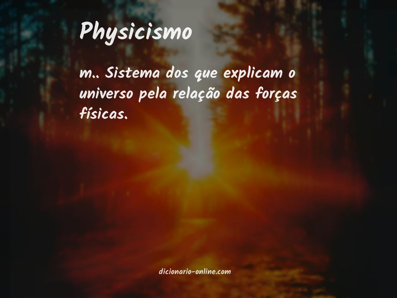 Significado de physicismo