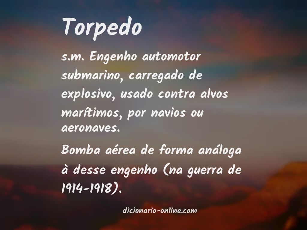 Significado de torpedo