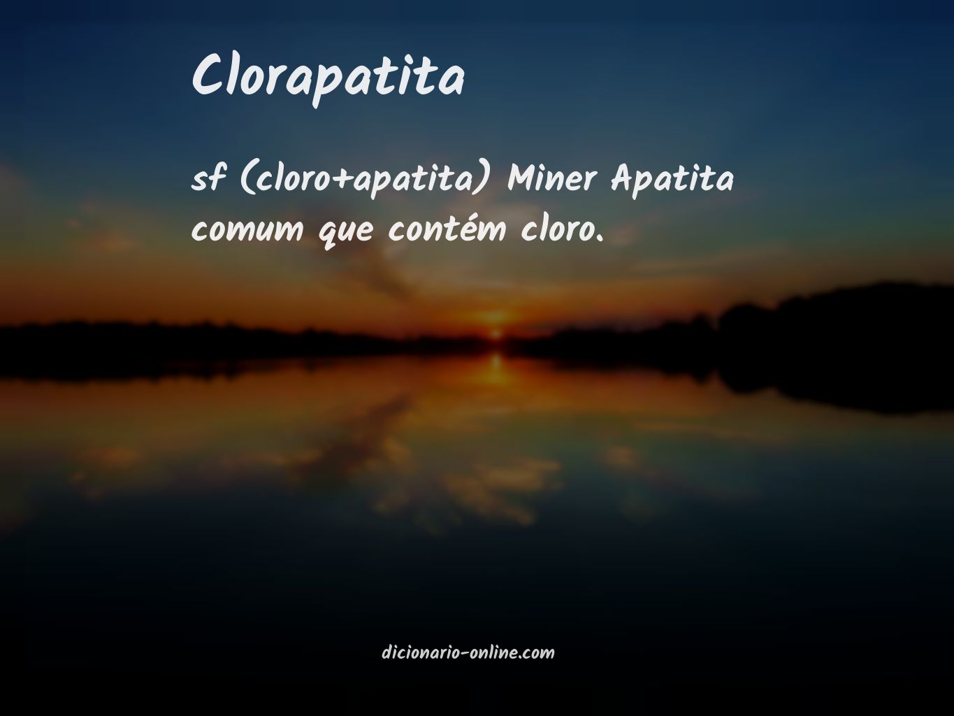 Significado de clorapatita