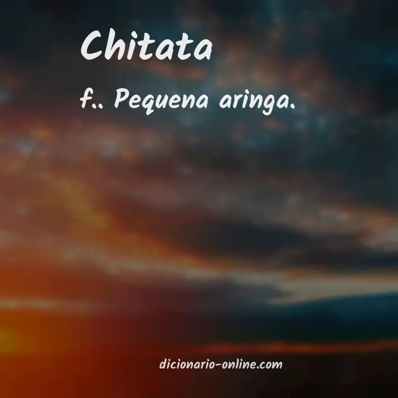 Significado de chitata