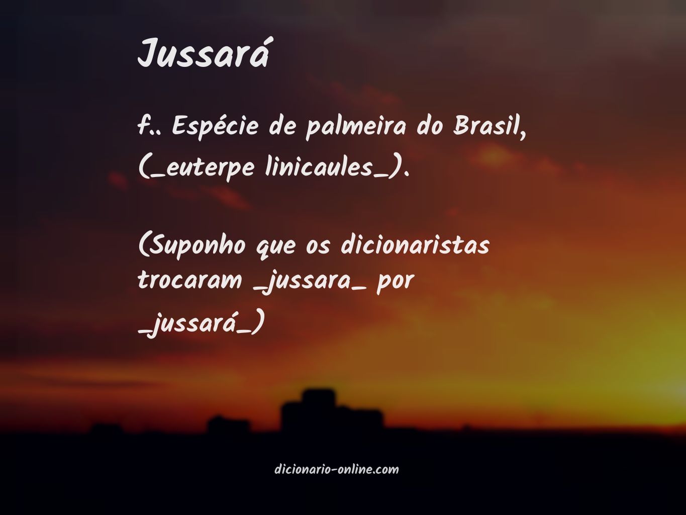 Significado de jussará