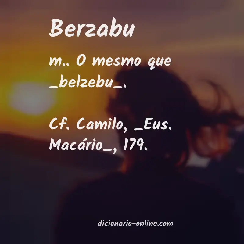 Significado de berzabu