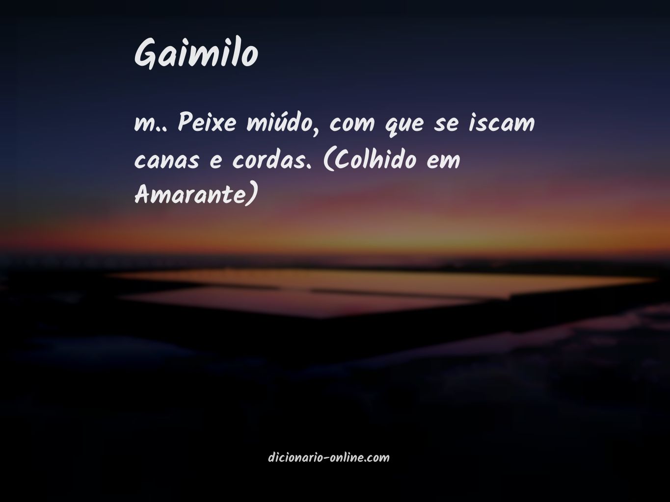 Significado de gaimilo