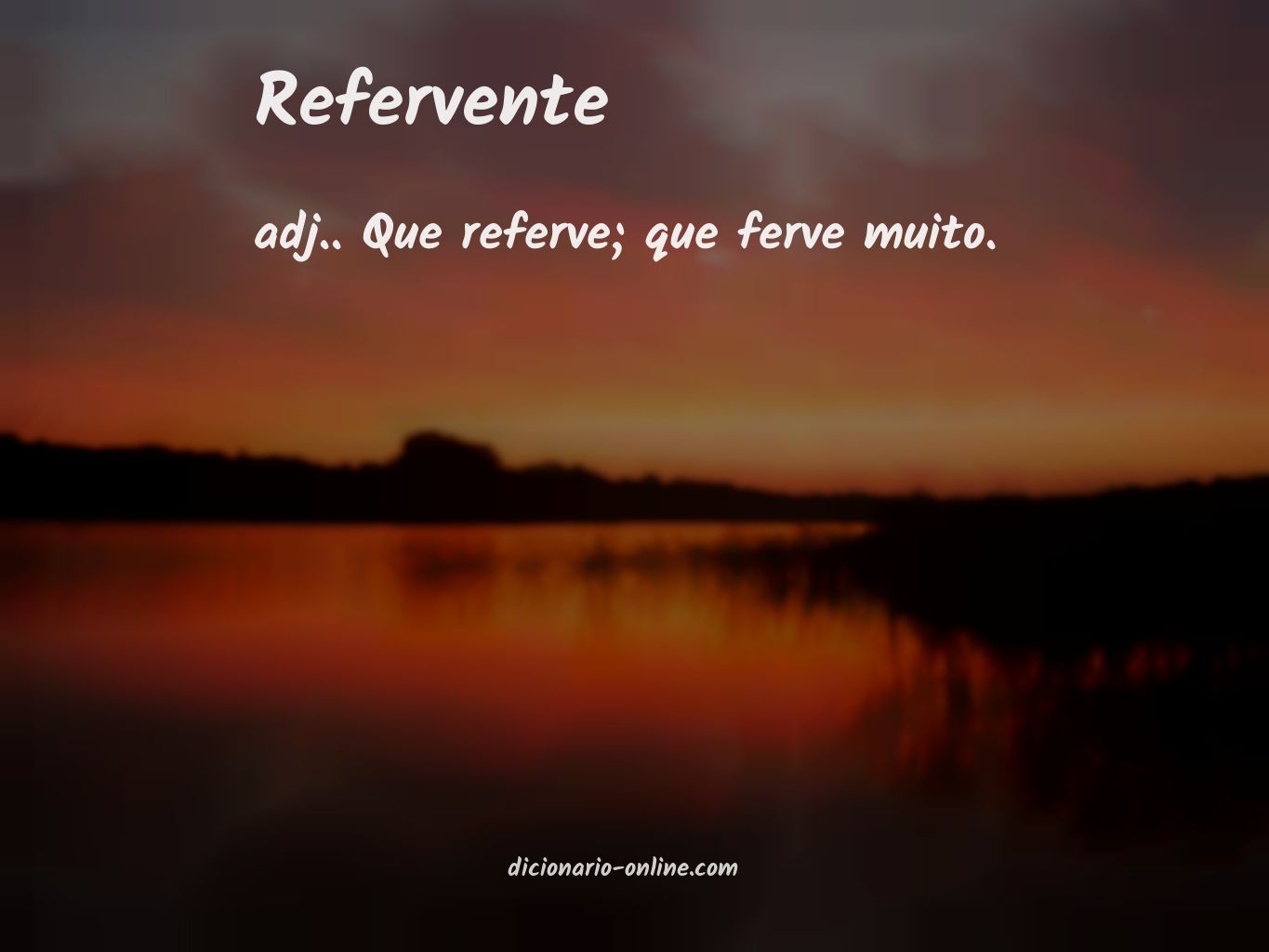 Significado de refervente