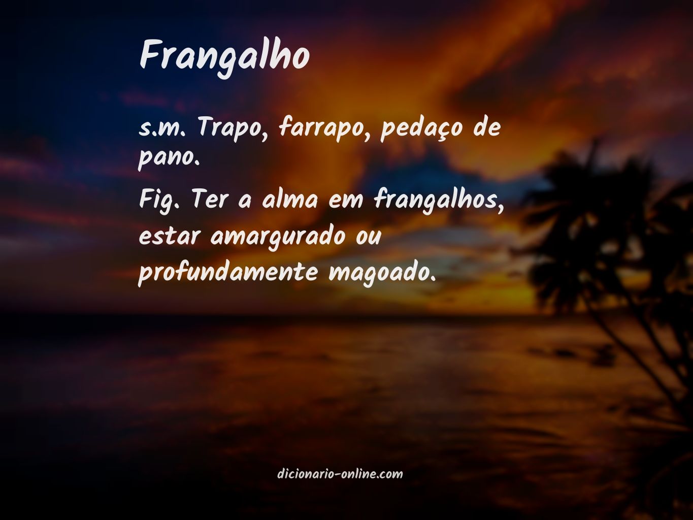 Significado de frangalho