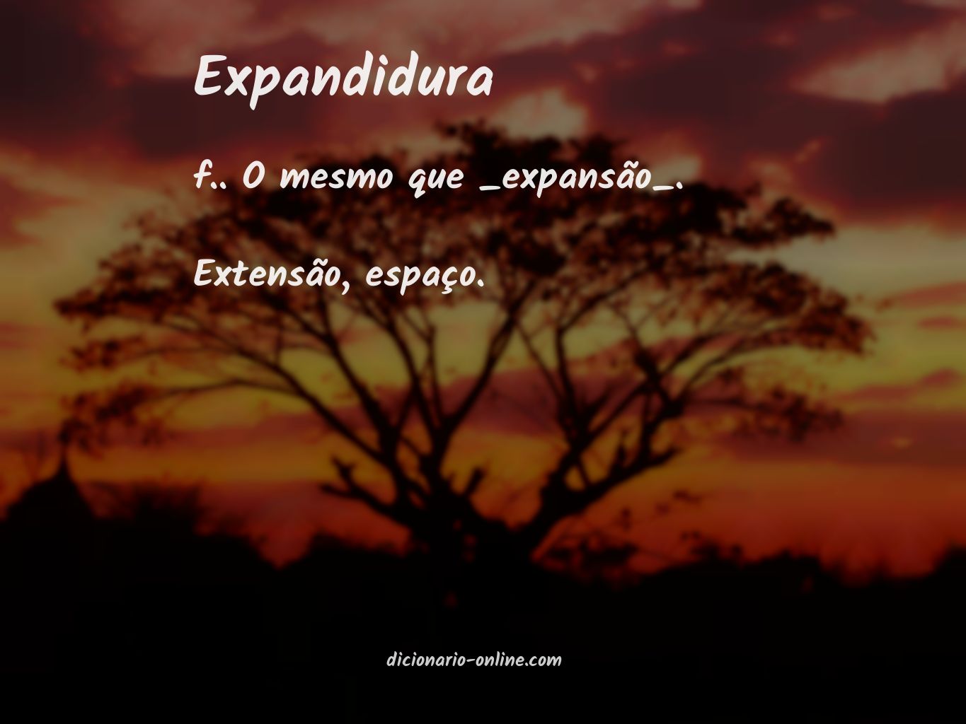 Significado de expandidura