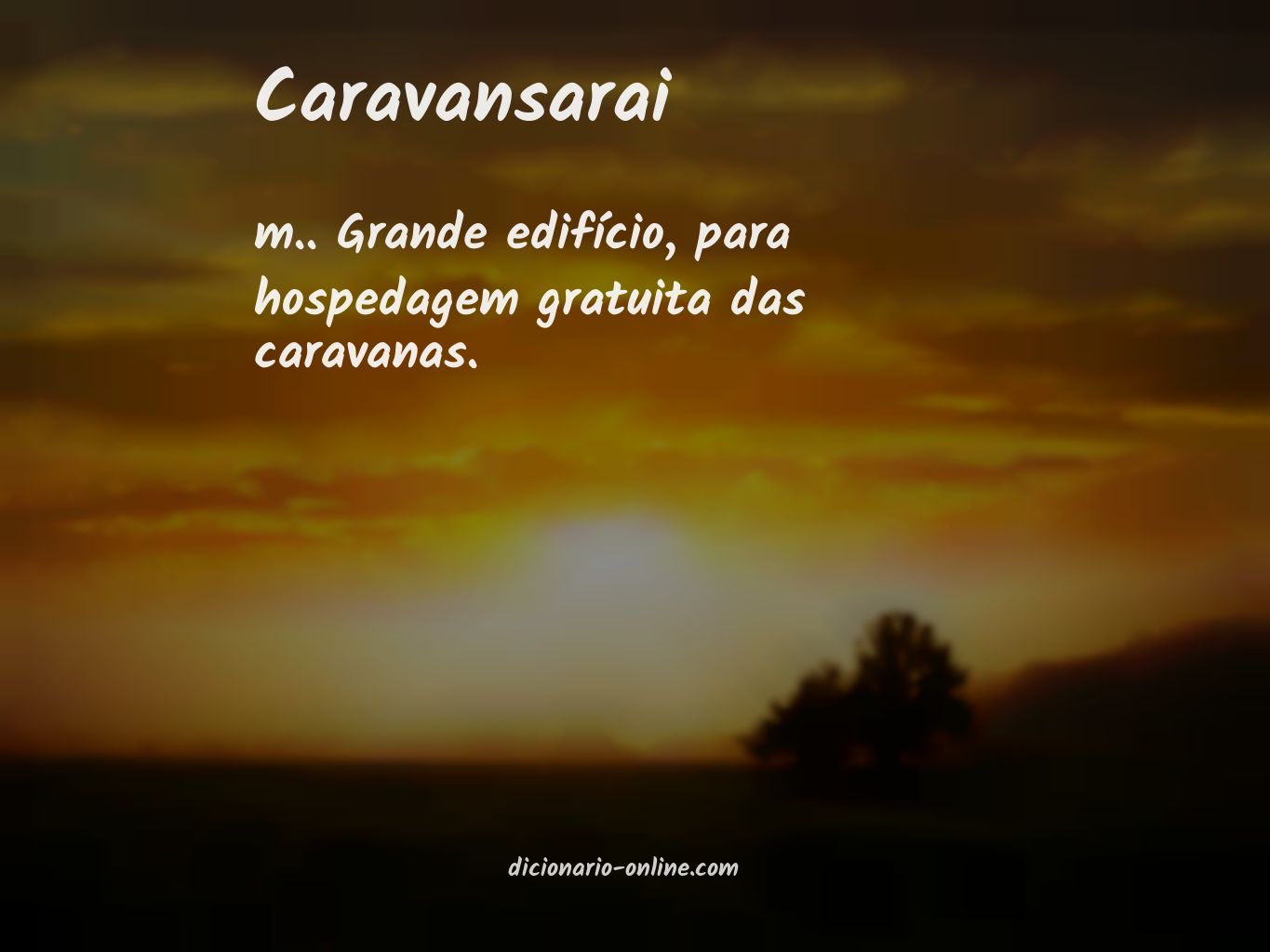 Significado de caravansarai