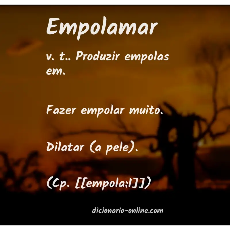 Significado de empolamar