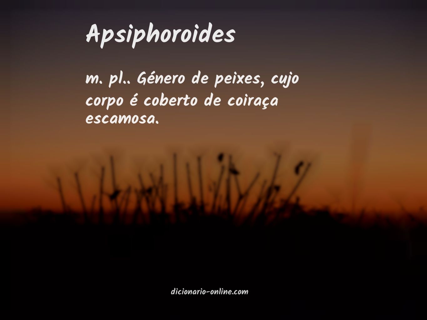 Significado de apsiphoroides
