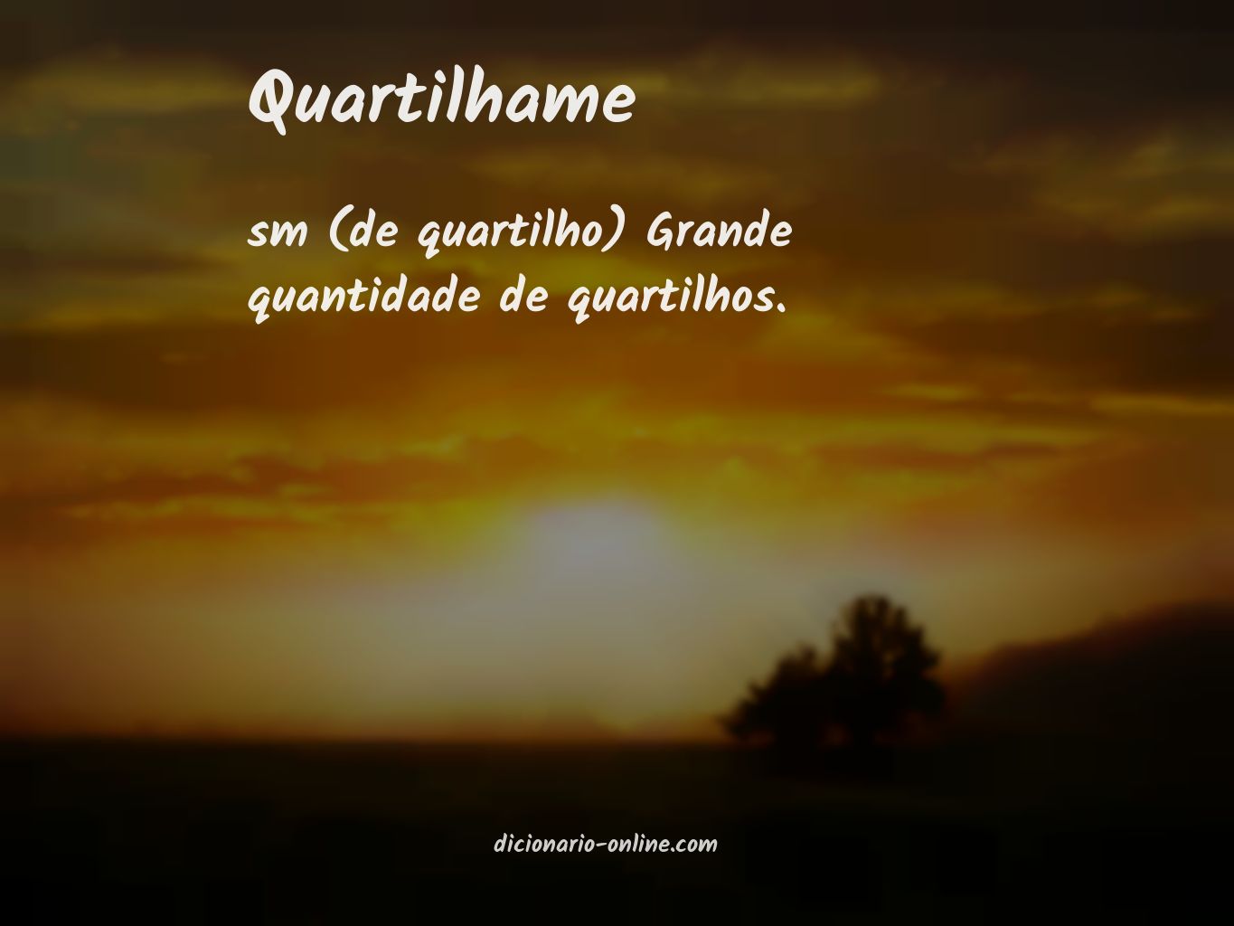 Significado de quartilhame