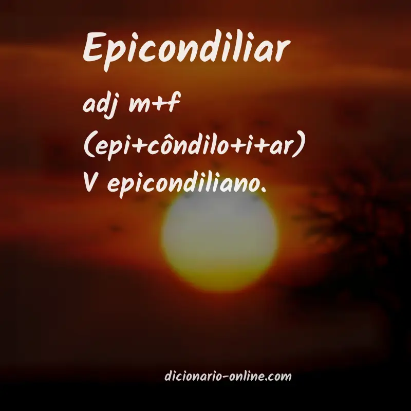 Significado de epicondiliar