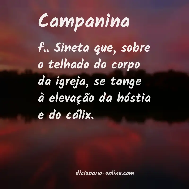 Significado de campanina