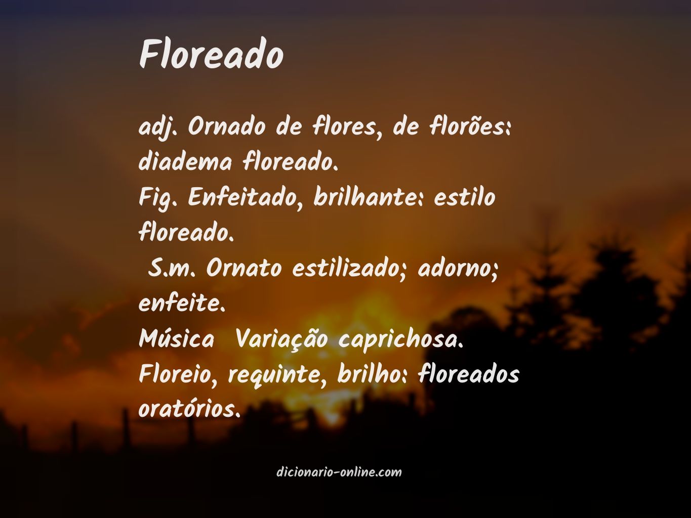 Significado de floreado