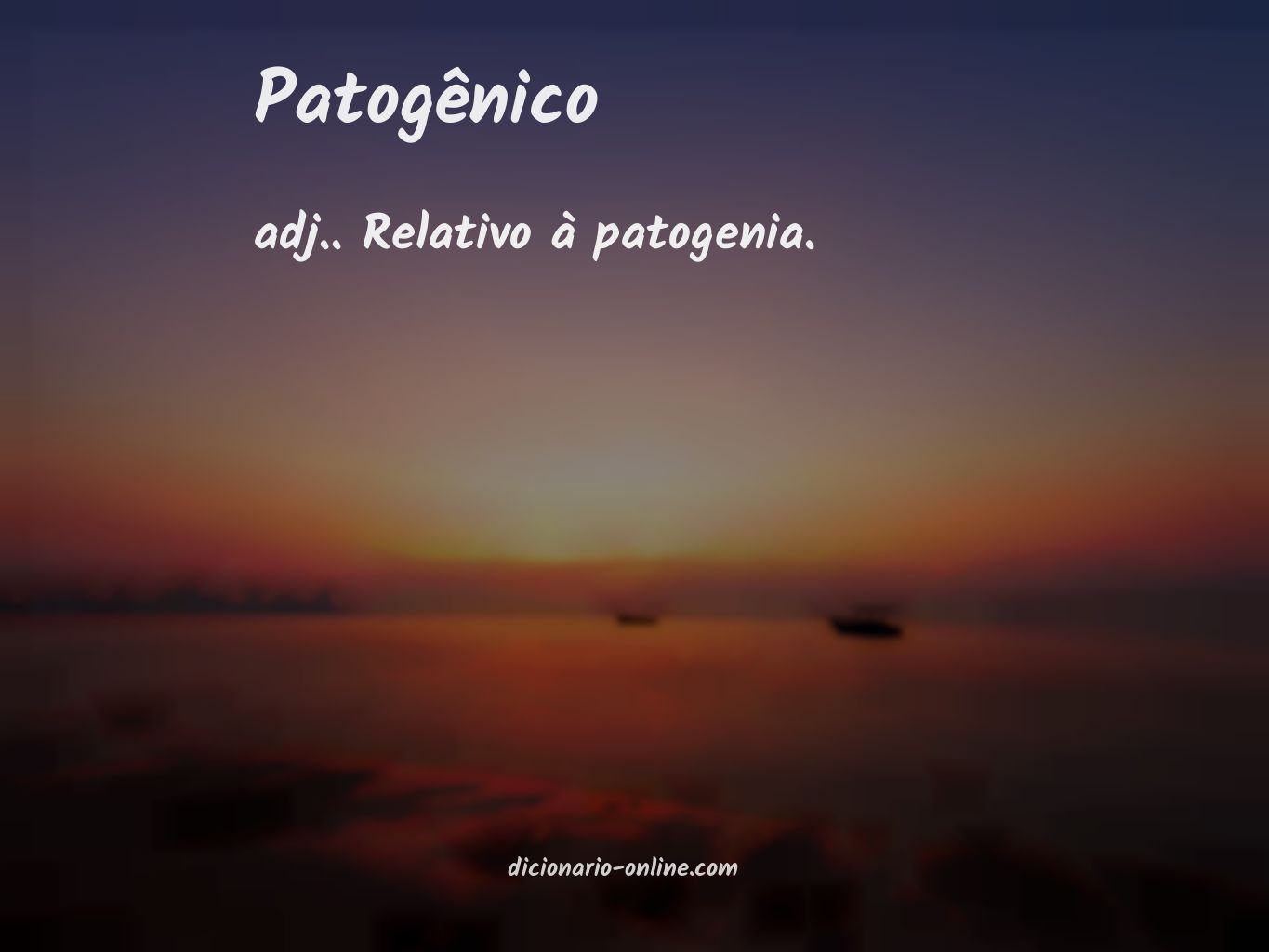 Significado de patogênico