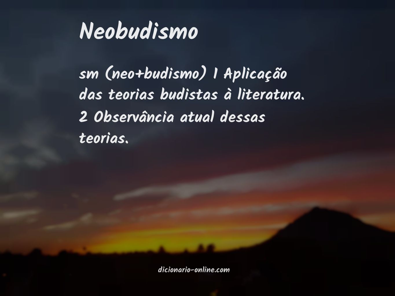 Significado de neobudismo
