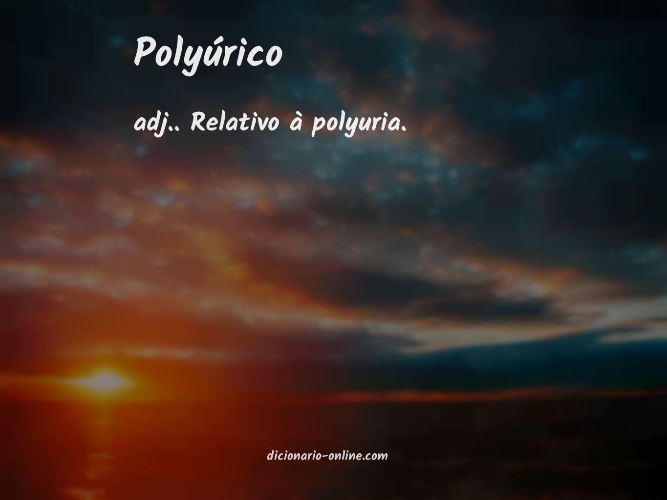 Significado de polyúrico