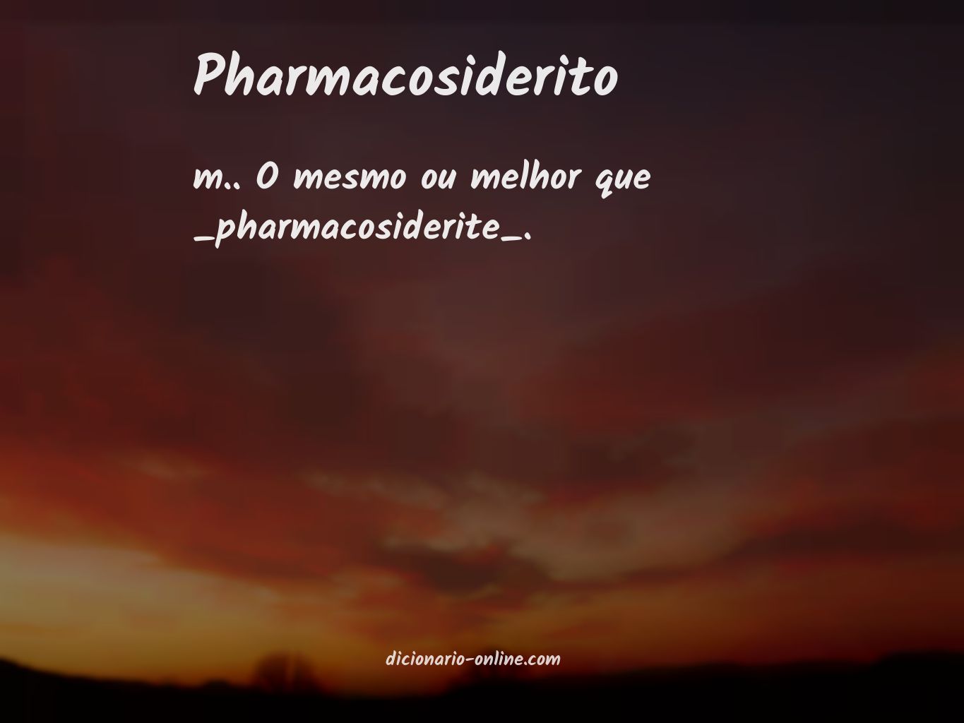 Significado de pharmacosiderito