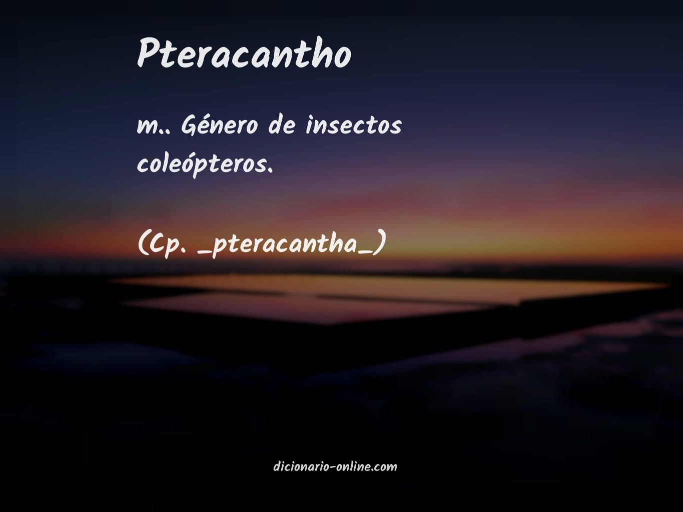 Significado de pteracantho