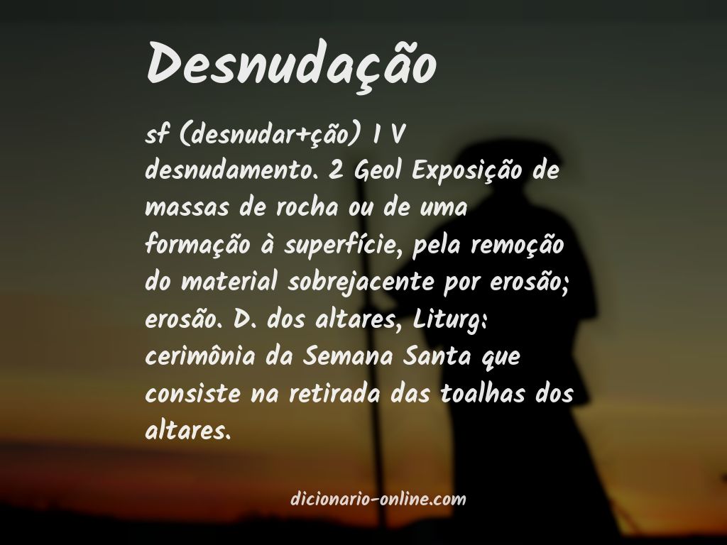 Significado de desnudação