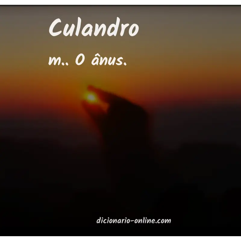 Significado de culandro