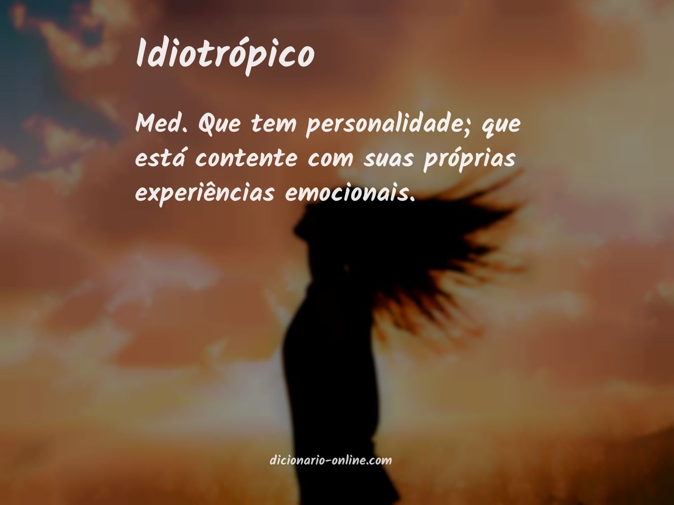 Significado de idiotrópico