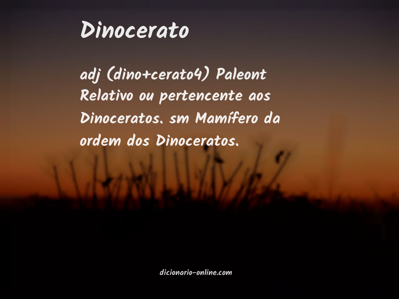 Significado de dinocerato