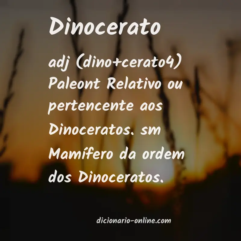 Significado de dinocerato