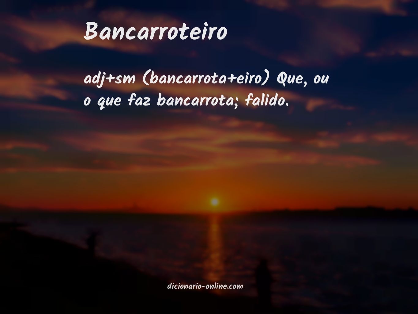 Significado de bancarroteiro