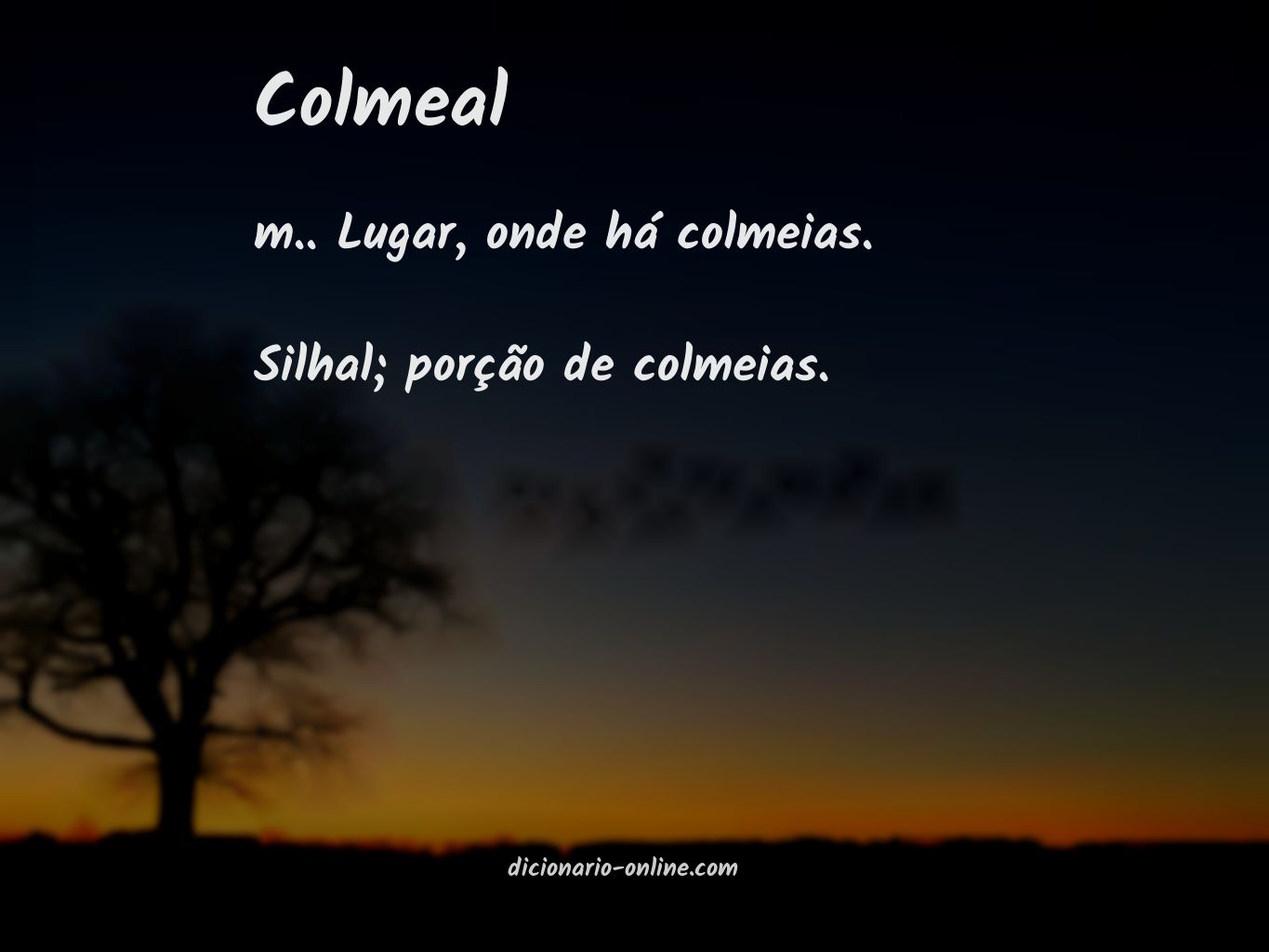 Significado de colmeal