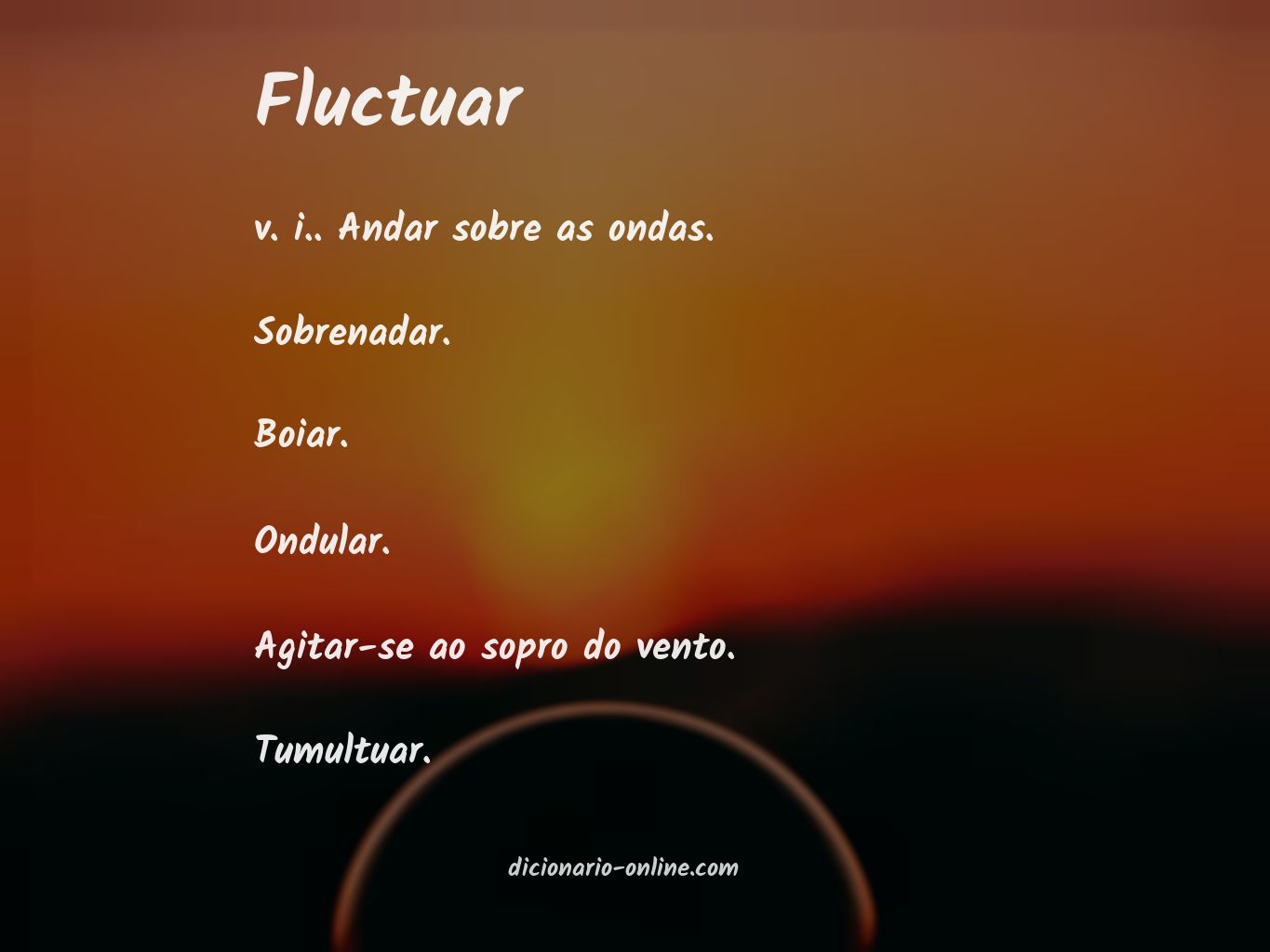 Significado de fluctuar