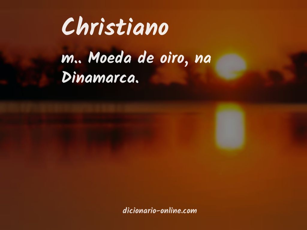 Significado de christiano