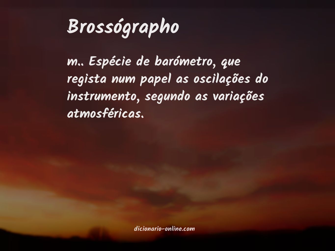 Significado de brossógrapho