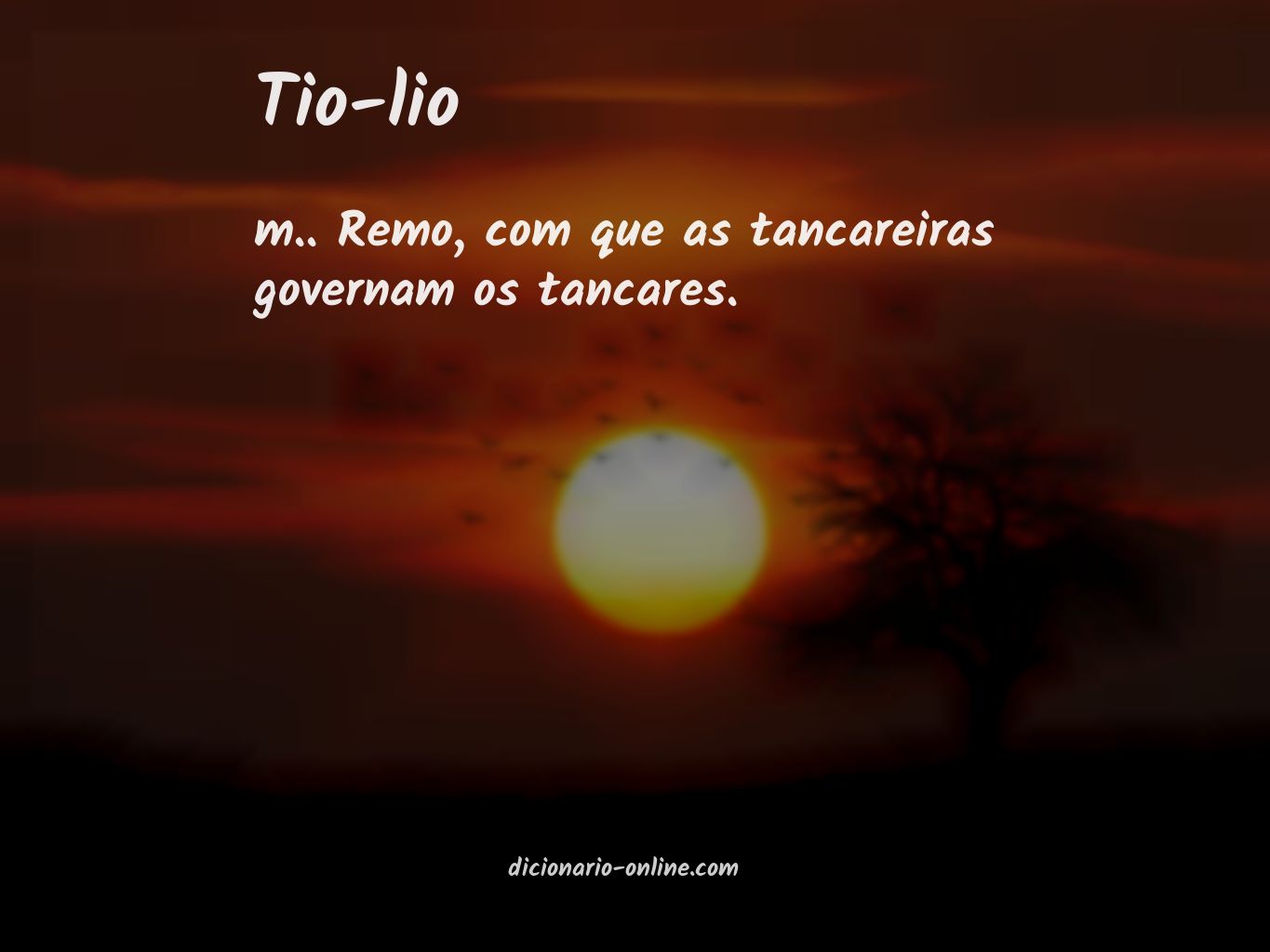 Significado de tio-lio