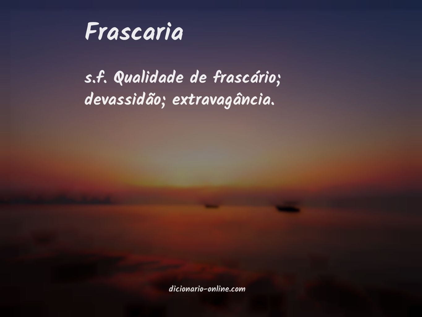 Significado de frascaria