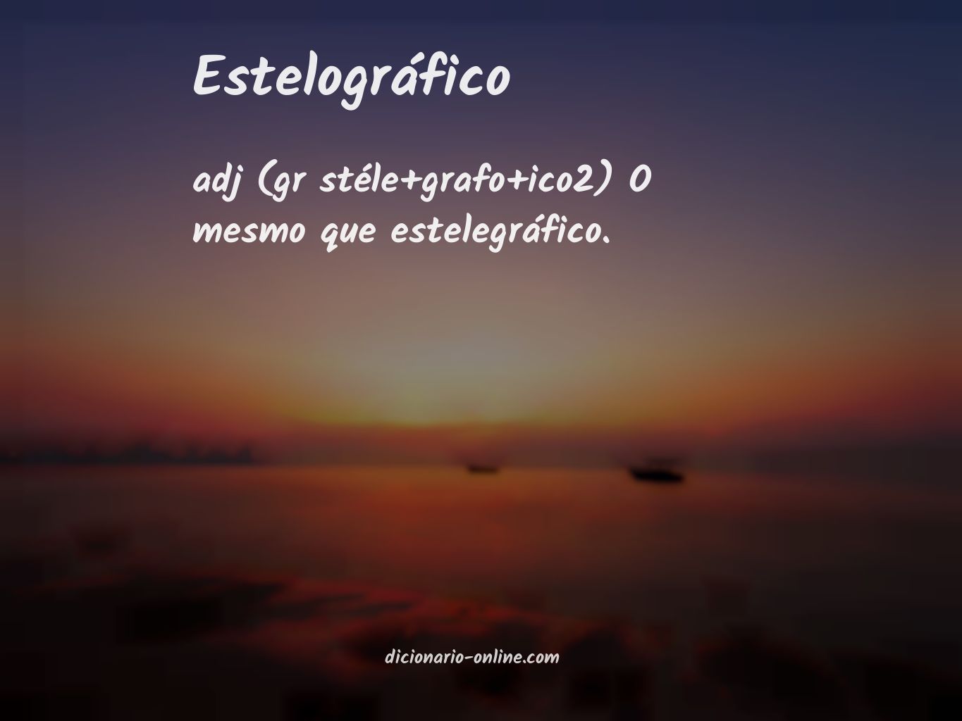 Significado de estelográfico